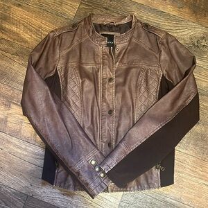 Brown Maurice’s Pleather Jacket Size L